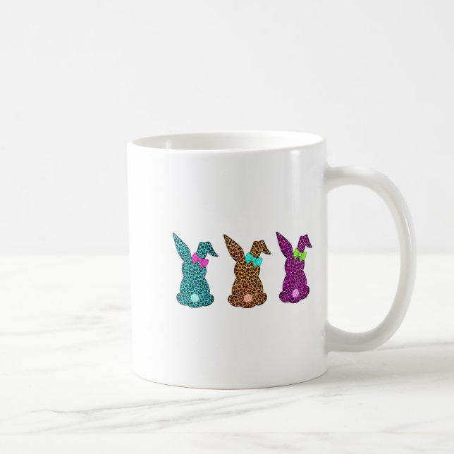Mug Lapin de Pâques drôle léopard lapin mignon jour de (Droite)