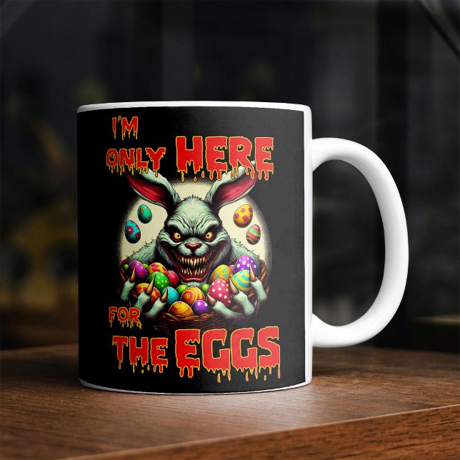 Mug Lapin de Pâques effrayant avec des œufs de Pâques  (Créateur téléchargé)