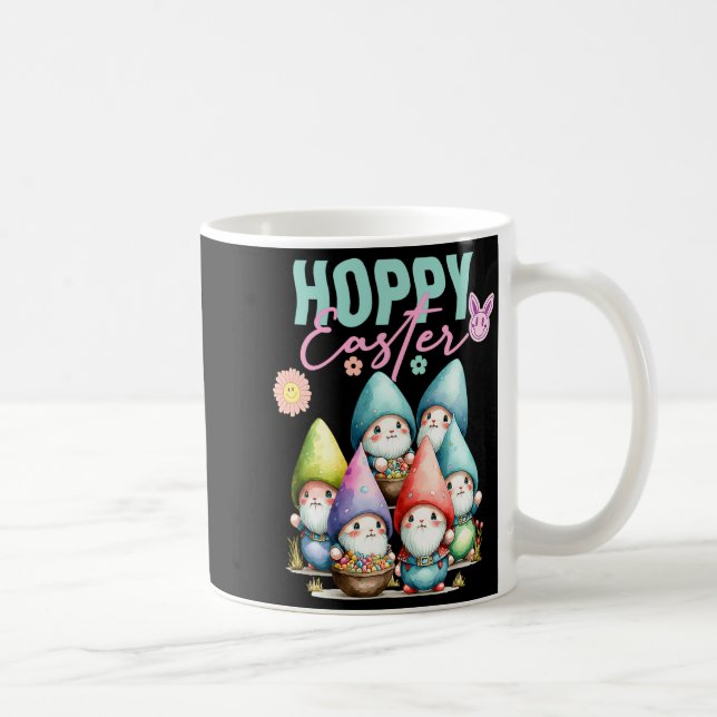 Mug Lapin de Pâques Groovy Gnomes de printemps Chasse  (Droite)