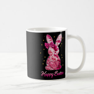 Mug Lapin de Pâques heureux Coquette Arc Rose Floral C