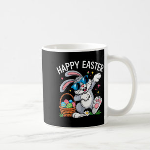 Mug Lapin de Pâques heureux dabbing lunettes de soleil