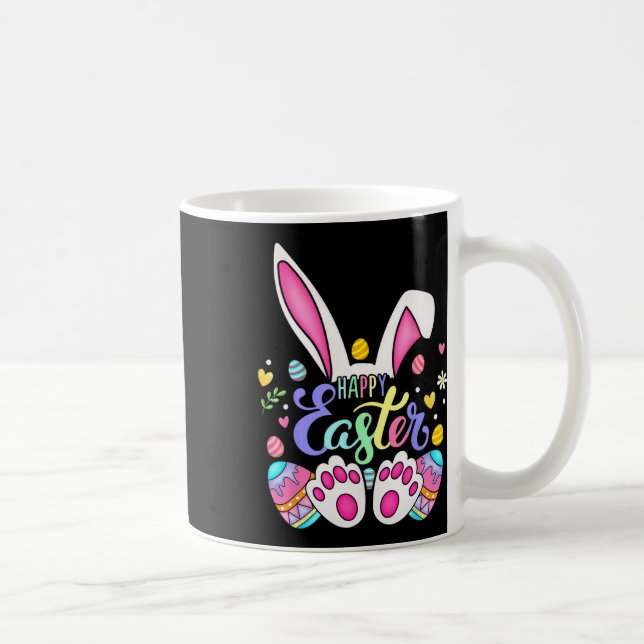 Mug Lapin de Pâques Joyeux Lapin Visage Drôle de Jour  (Droite)