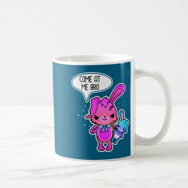 Mug Lapin de Pâques maléfique viens chez moi frère Mèm (Droite)