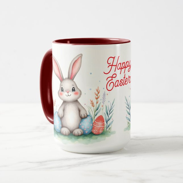 Mug Lapin de Pâques mignon et collection populaire d'œ (Devant gauche)