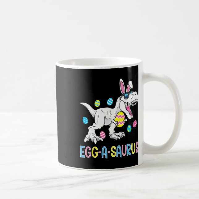 Mug Lapin de Pâques Oeuf de Dinosaure A Saurus Trex En (Droite)
