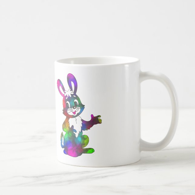 Mug lapin de pâques psychédélique (Droite)