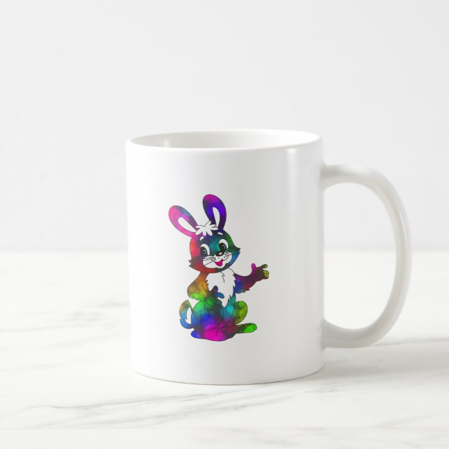 Mug lapin de pâques psychédélique (Droite)