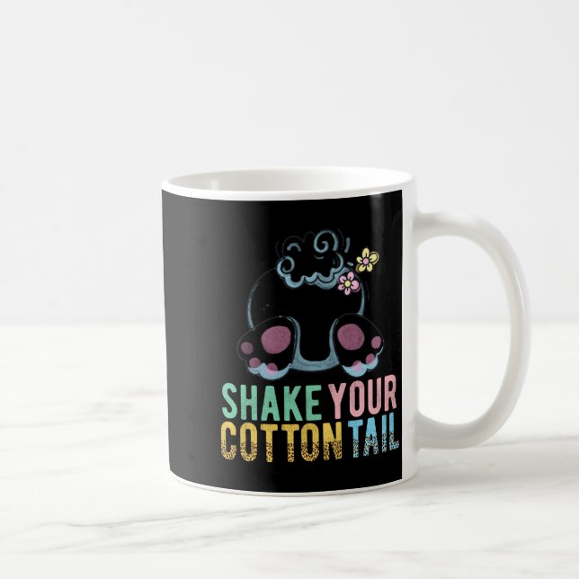 Mug Lapin de Pâques Secoue Ton T Shirt de Queue en Cot (Droite)