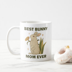 Mug Lapin drôle, Meilleure maman lapin jamais, Amoureu