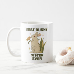 Mug Lapin drôle, Meilleure sœur lapin jamais, Amoureux