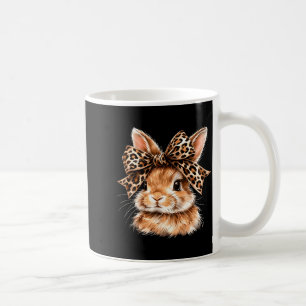 Mug Lapin drôle visage lunettes bandana léopard lapin