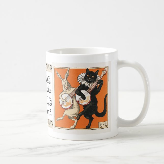 Mug Lapin et chat dansants musicaux  (Droite)