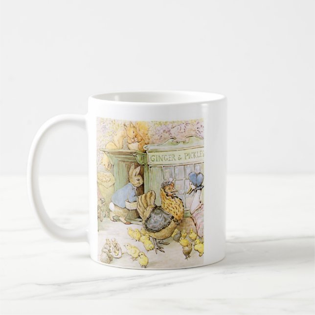 Mug Lapin et volaille adorables (Gauche)