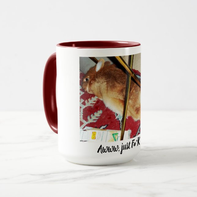 Mug Lapin F##K de capitaine Carrots (Devant gauche)