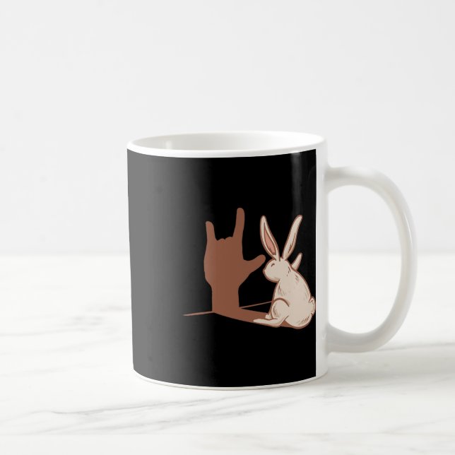 Mug Lapin Ily geste de la main en langue des signes am (Droite)