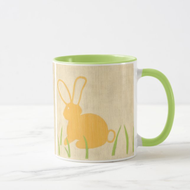 Mug Lapin jaune et herbe verte par Chariklia Zarris (Droite)
