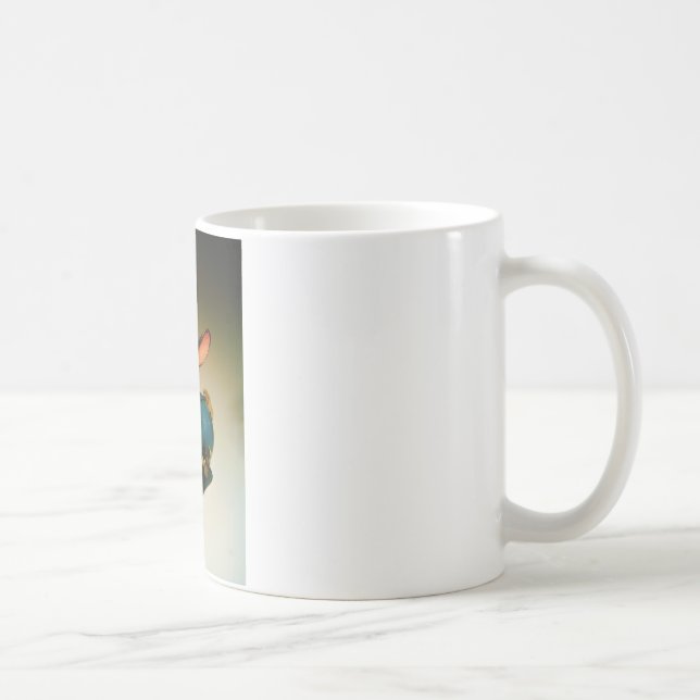 Mug lapin jouet et oeuf jaune pâle (Droite)