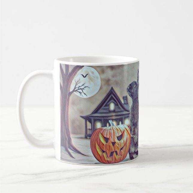 Mug lapin lapin d'Halloween éffrayant (Gauche)