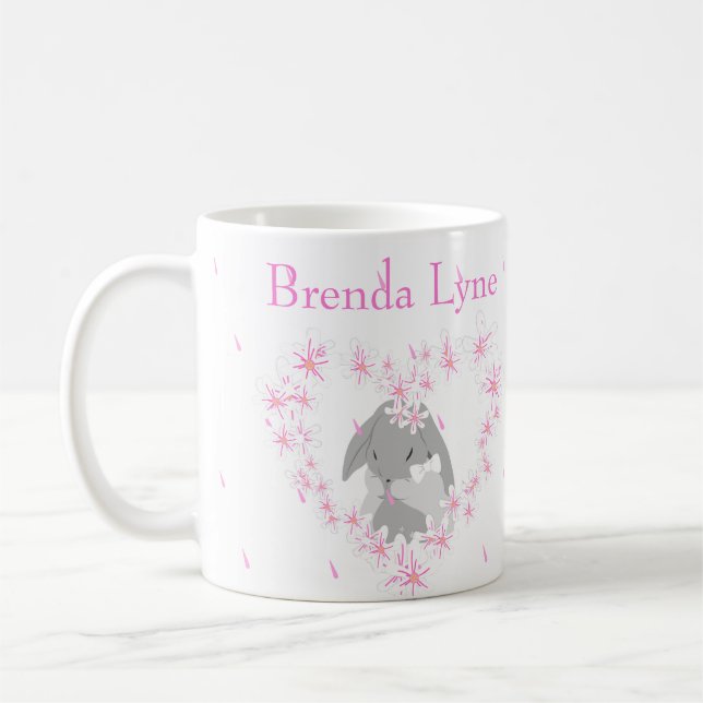 Mug Lapin Lapin Fille Rose (Gauche)