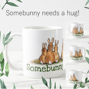 Mug Lapin Lapin Hug Amour Amitié Animal Peinture