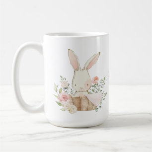 Mug Lapin Lapin Personnalisé Fleurs Pastel