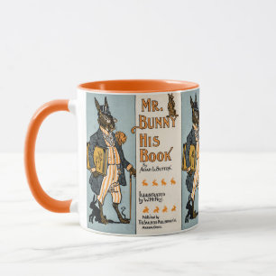 Mug Lapin lapin vintage avec livre - Enseignant, Étudi