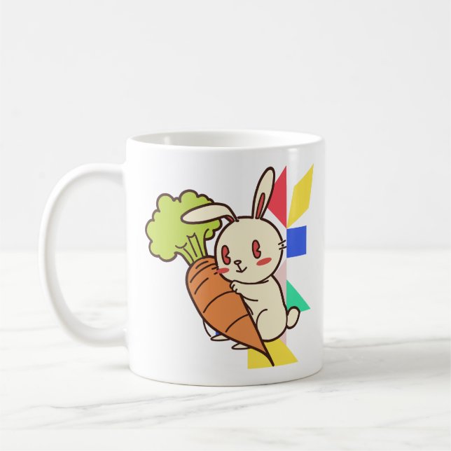 Mug Lapin Mignon avec Carotte (Gauche)