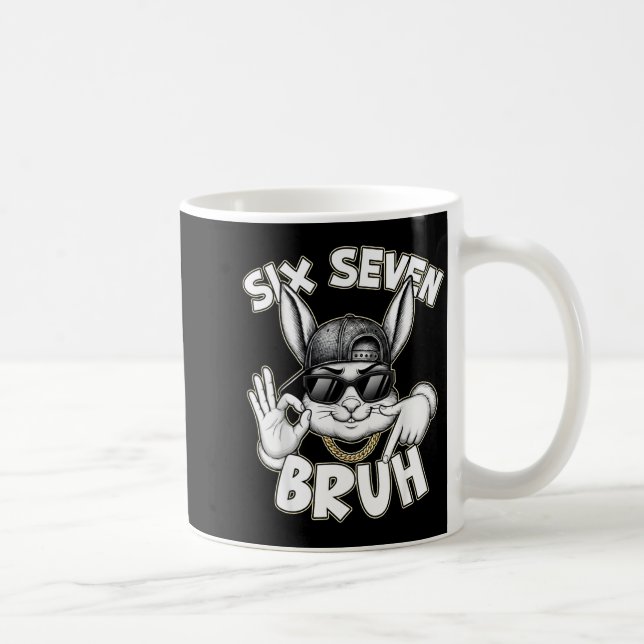 Mug Lapin mignon bunny 67 drôle six sept gen mème (Droite)