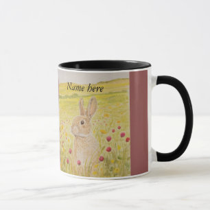 Mug Lapin mignon, fleurs sauvages