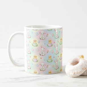Mug Lapin Mignon Poussin & Agneau Motif de Pâques