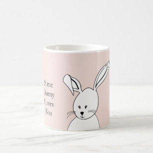 Mug Lapin mignon rose blanc d'amour