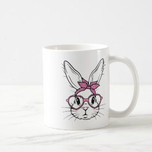 Mug Lapin Mignon Visage De Lapin Avec Byndana Cœur Gle
