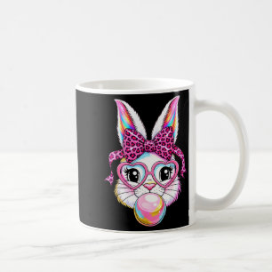 Mug Lapin mignon visage léopard coquette lunettes à ar