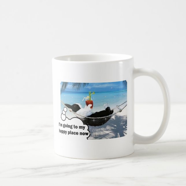 Mug Lapin néerlandais dans l'endroit heureux (Droite)