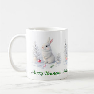 Mug Lapin Neige Joyeux Musique de Noël