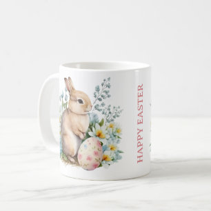 Mug Lapin & Oeuf Floral