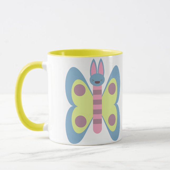 Mug Lapin papillon hybride adorable Kawaii (Gauche)