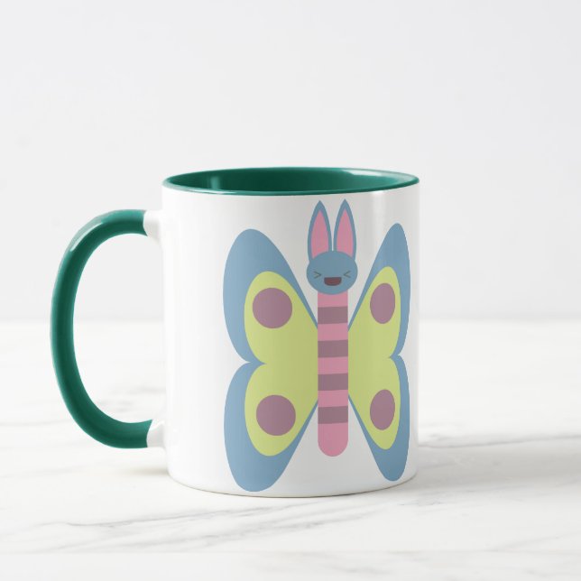Mug Lapin papillon hybride adorable Kawaii (Gauche)
