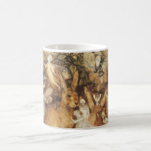 Mug Lapin parmi les fées, Contes de fées vintage