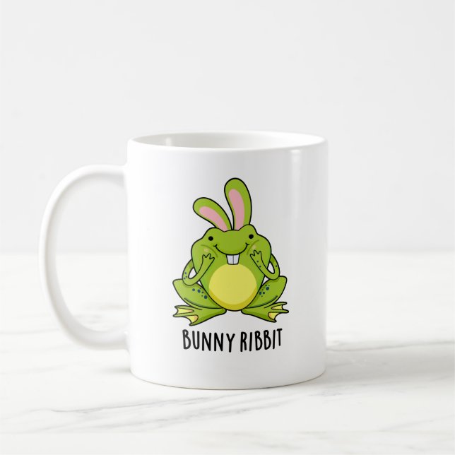 Mug Lapin Ribbit Funny Lapin Frog Pun (Gauche)