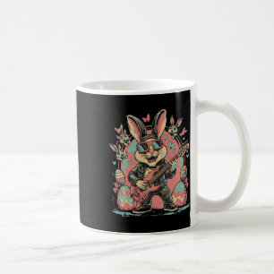 Mug Lapin Rocker Cool Avec Guitare Électrique Pour Roc