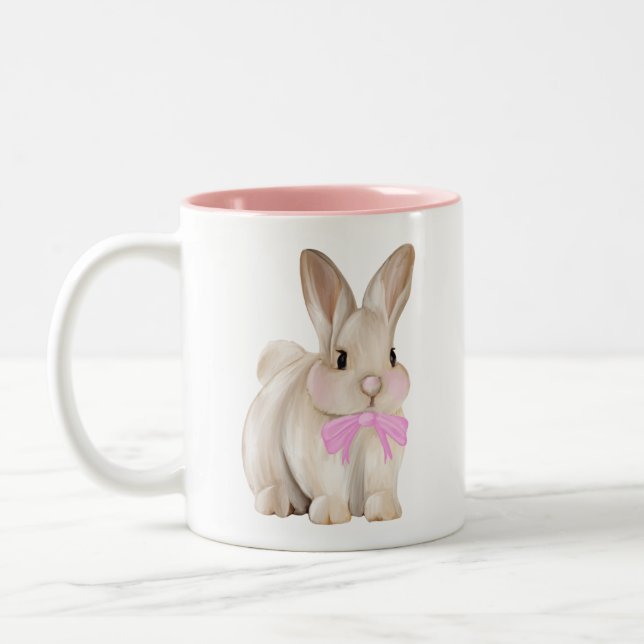 Mug Lapin Rose Mignon (Gauche)
