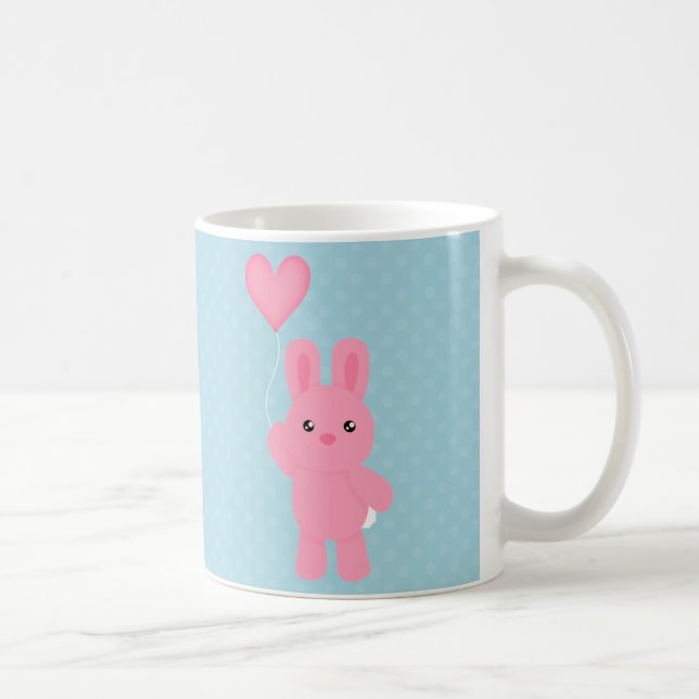 Mug Lapin rose mignon (Droite)