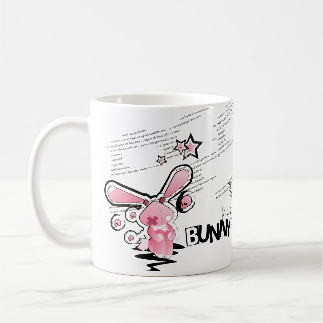 Mug Lapin rose triste de Lillte (Gauche)