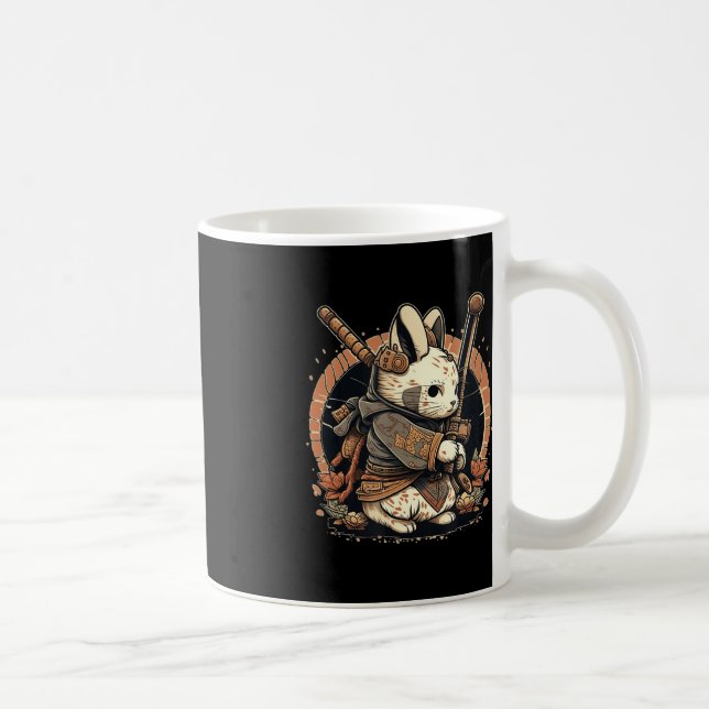 Mug Lapin samouraï de style japonais Kawaii Anime  (Droite)