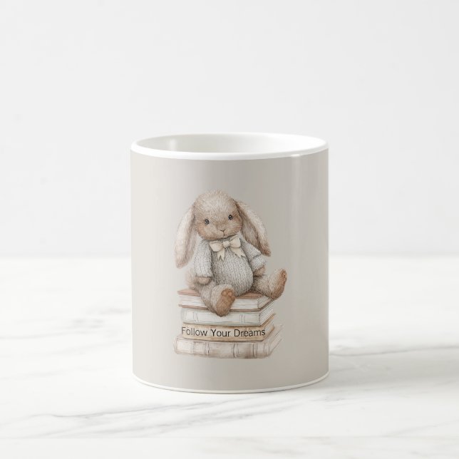 Mug Lapin sur les livres  (Centre)