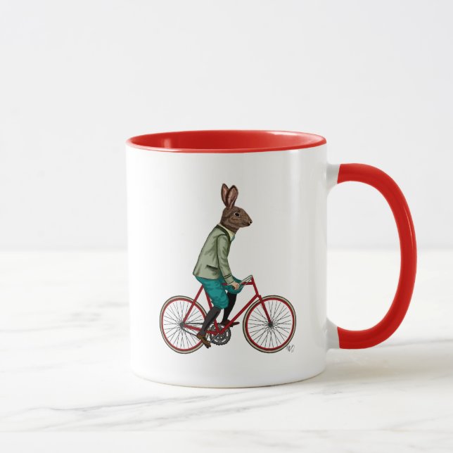 Mug Lapin Sur Vélo 2 (Droite)