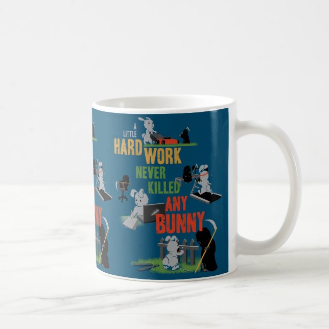 Mug Lapin travailleur dur (Droite)