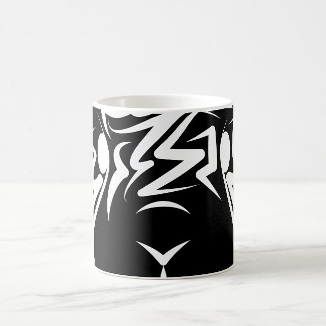 Mug Lapin tribal noir et blanc (Centre)