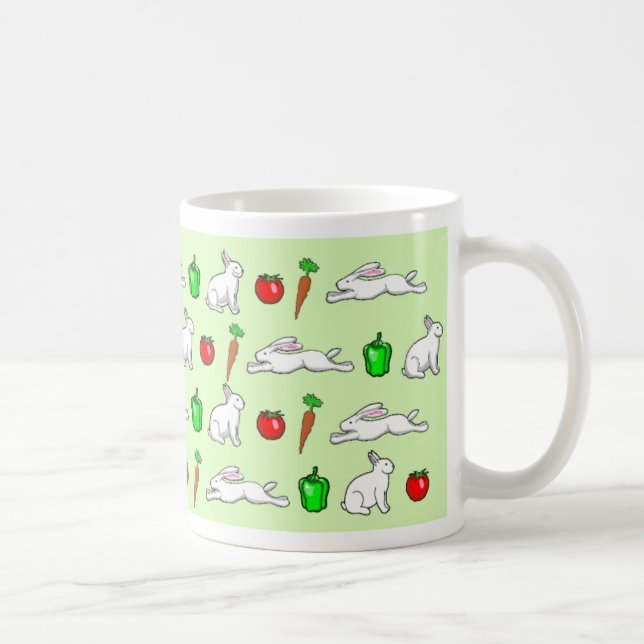 Mug Lapins dans le jardin végétal (Droite)